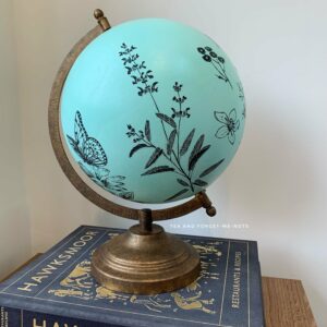 More of the flowers - how to upcycle a children’s globe