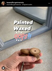 Instagram reel of my painting mistake