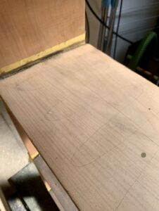 Fix poor quality wood by drawing over it in pencil 