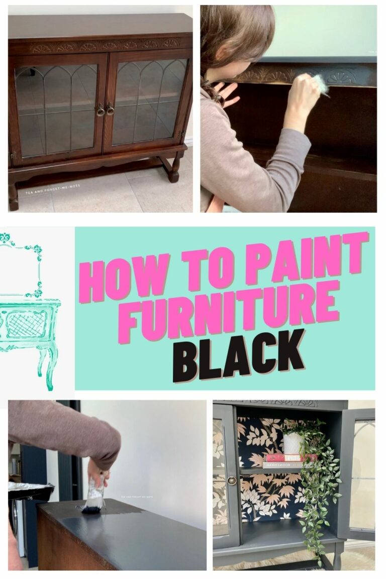 How to paint wood furniture black successfully Tea and
