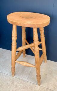 The wood stool 