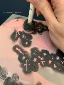 The first base layer of paint