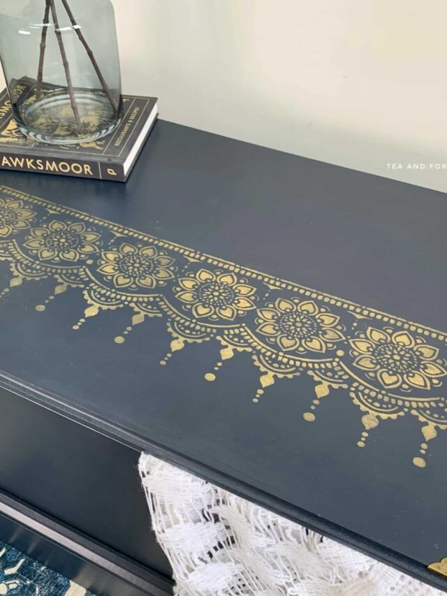 How To Paint MDF Furniture Tea and