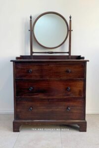 antique drawers before the furniture makeover