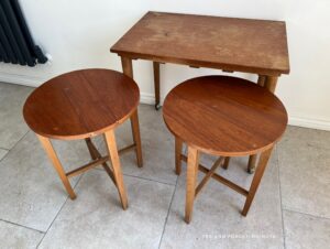 Space saving table and chairs