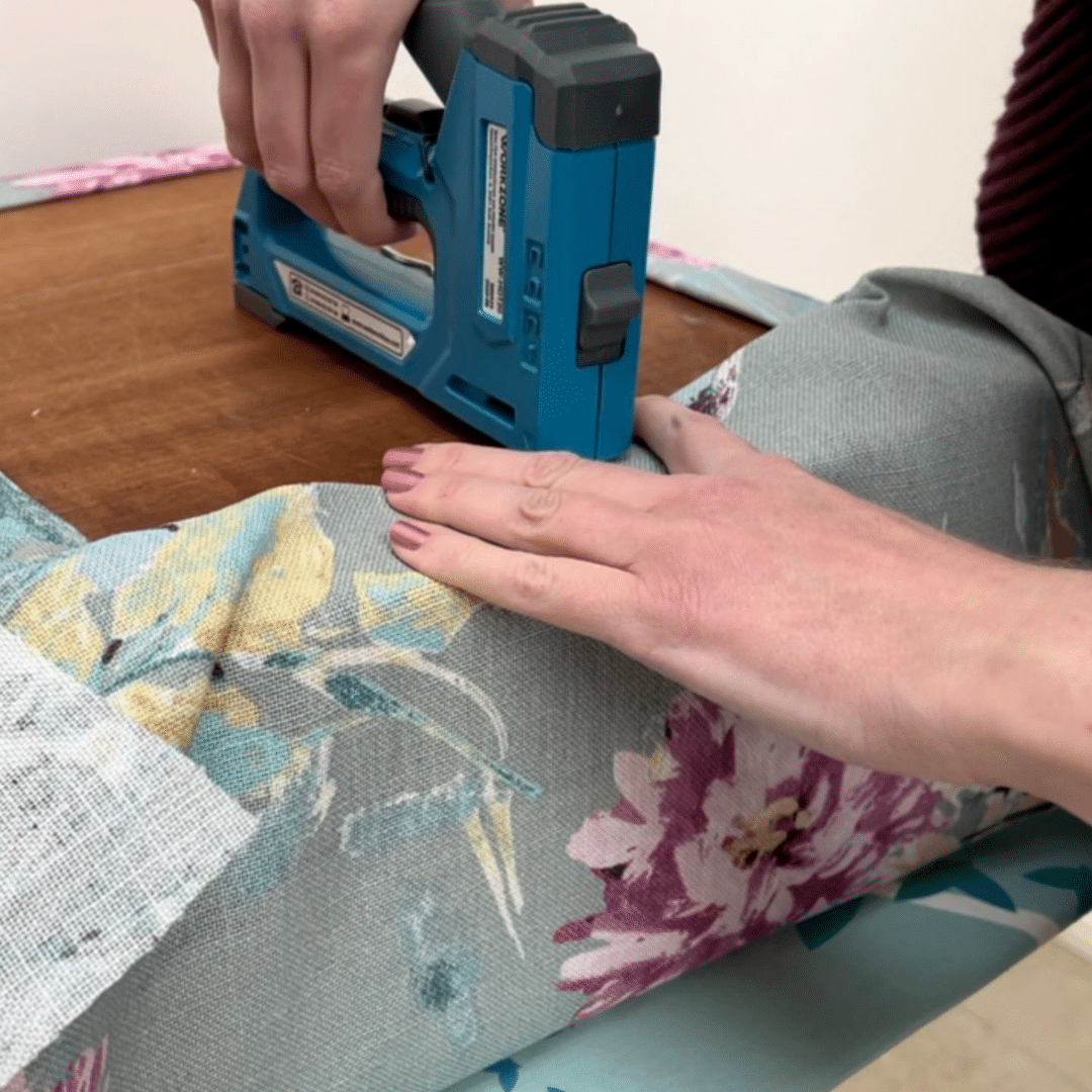 Upcycle simple footstool