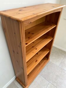 The bookshelf was in good condition