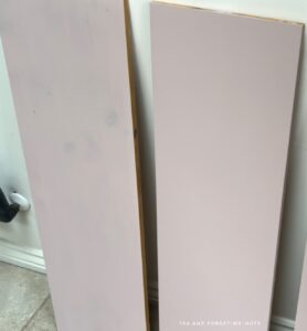 The difference between one and two coats of paint
