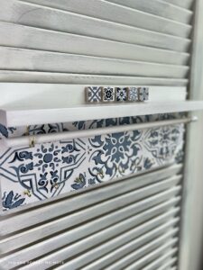 Repurpose cd rack - finished piece