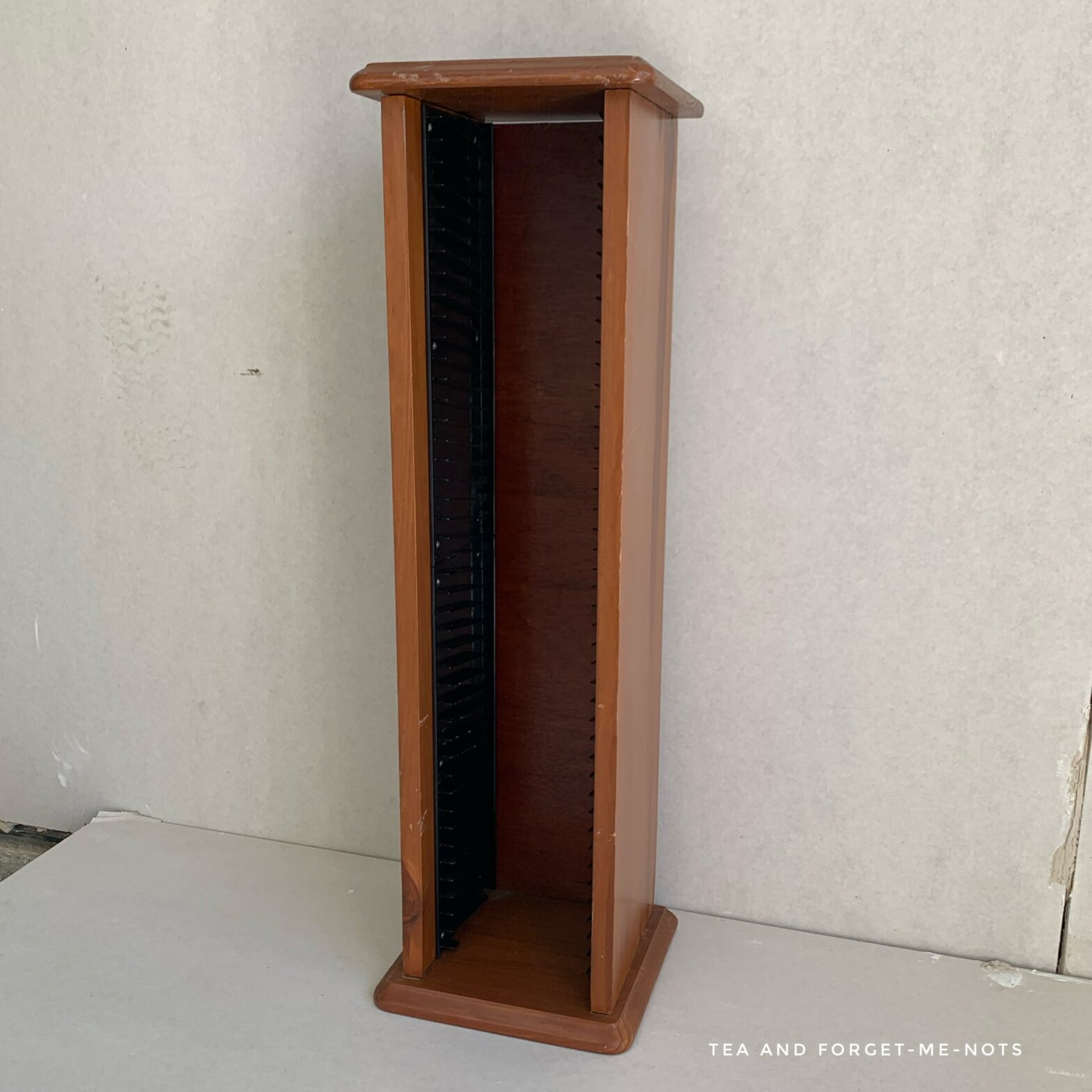 How to repurpose a CD rack into something beautiful Tea and