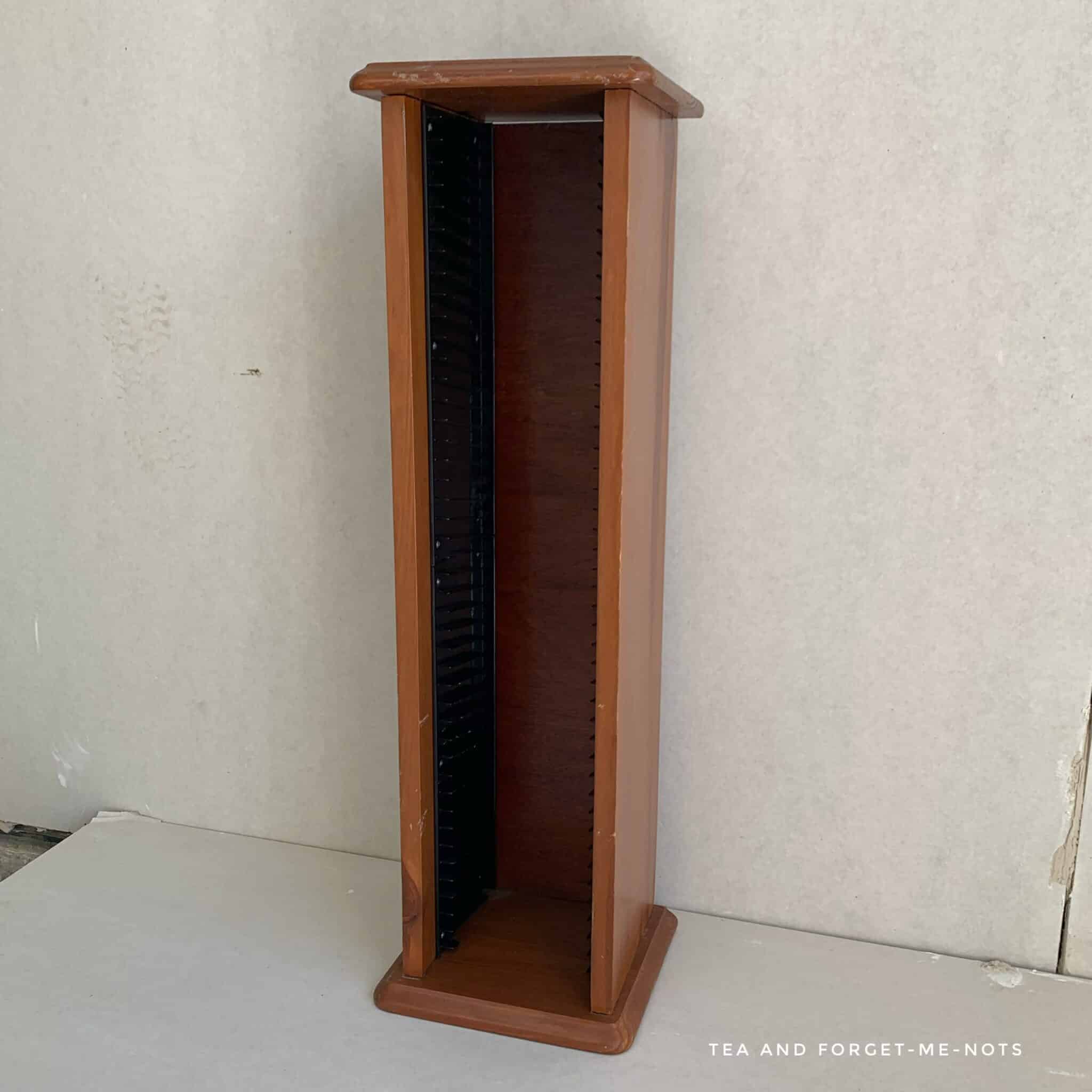 How to repurpose a CD rack into something beautiful Tea and