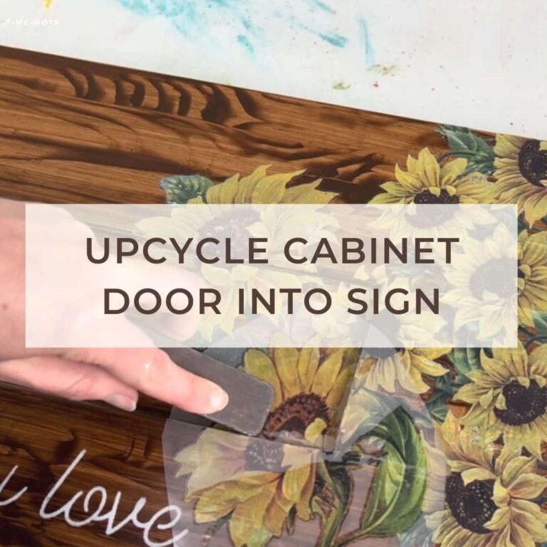 Upcycle Cabinet Door Into Repurposed Sign Project