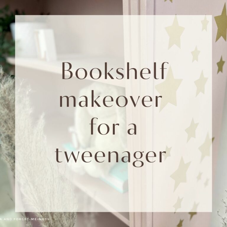 How to Make Over a Bookshelf for a Tween Bedroom