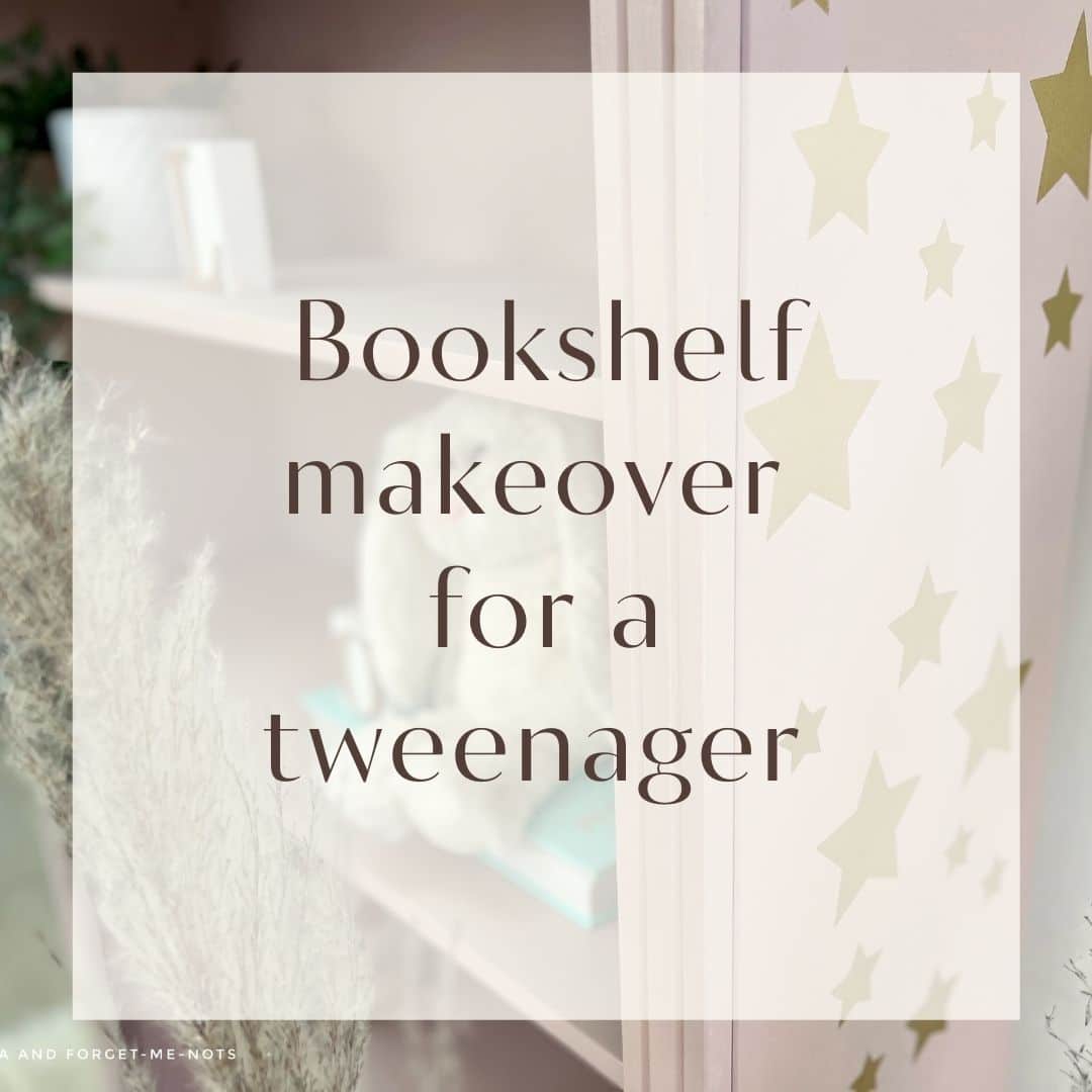 How to Make Over a Bookshelf for a Tween Bedroom