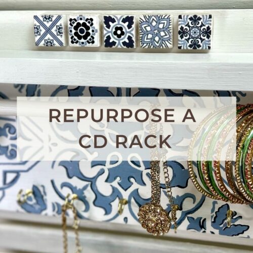 How to repurpose a CD rack into something beautiful – Tea and Forget-me ...