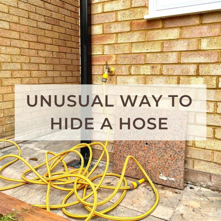 Hide a garden hose