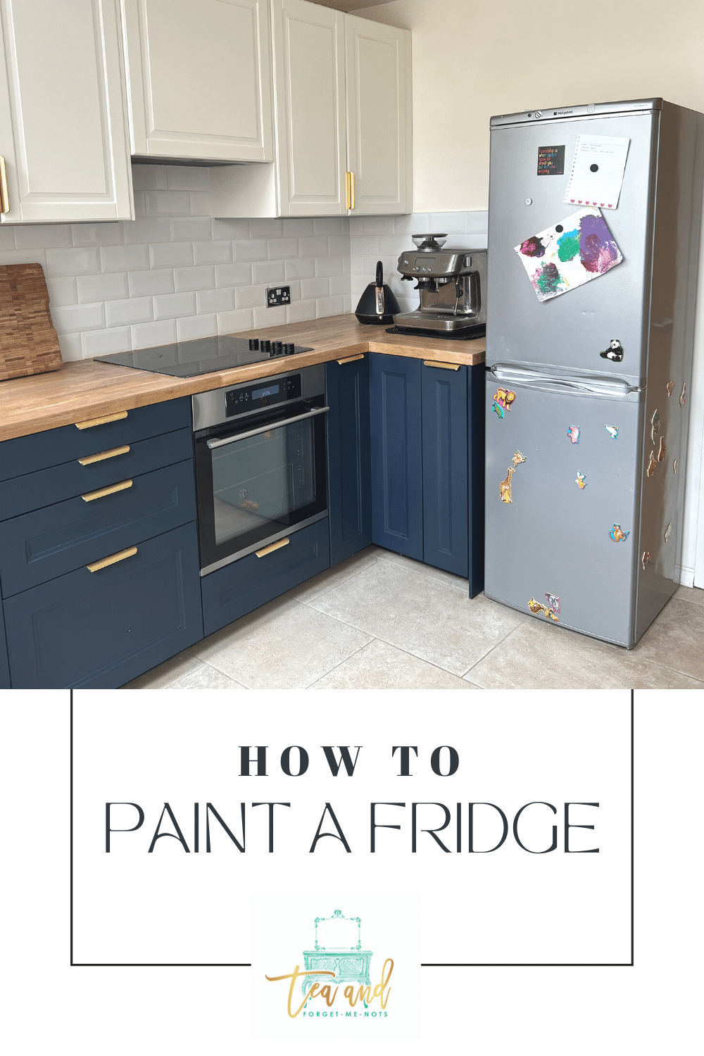 How to Successfully Paint a Fridge to Match IKEA Kitchen Tea