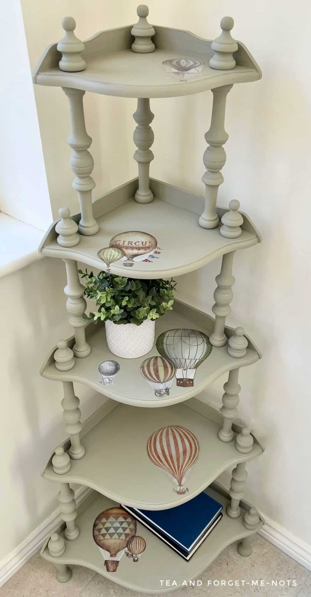 How to give painted shelves a new look Tea and