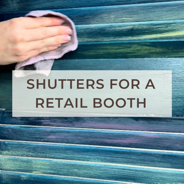 How to paint shutters (and why they’re a great tool for a retail booth)