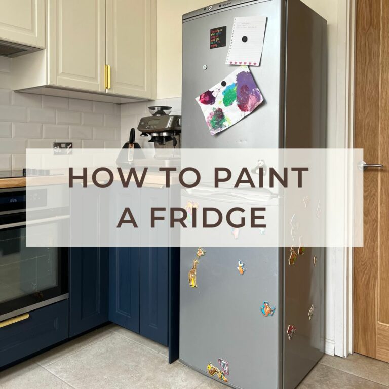 How to Successfully Paint a Fridge to Match IKEA Kitchen Cabinets