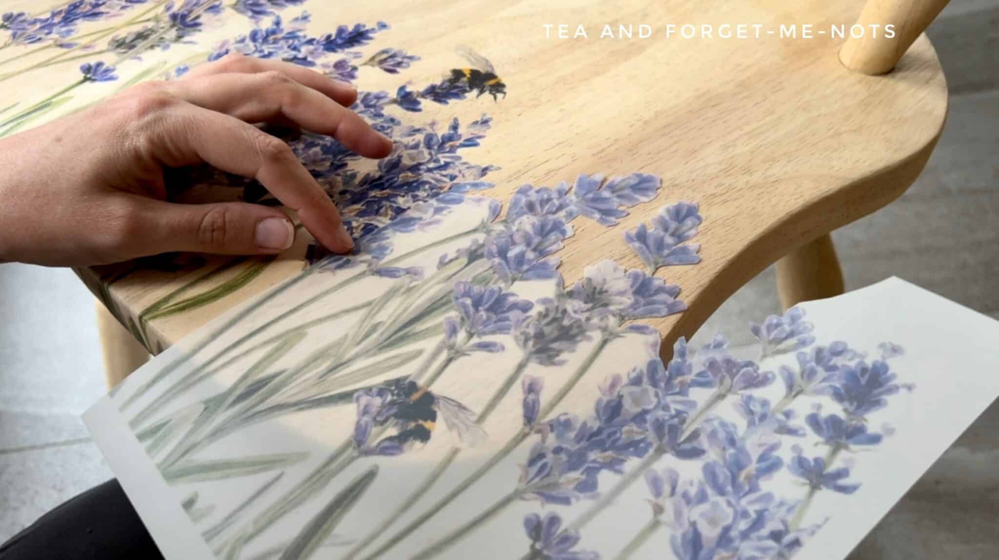 How to upcycle an old wooden chair with a furniture transfer in 4 steps