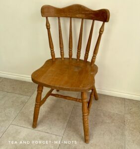  upcycle an old wooden chair - the original chair 