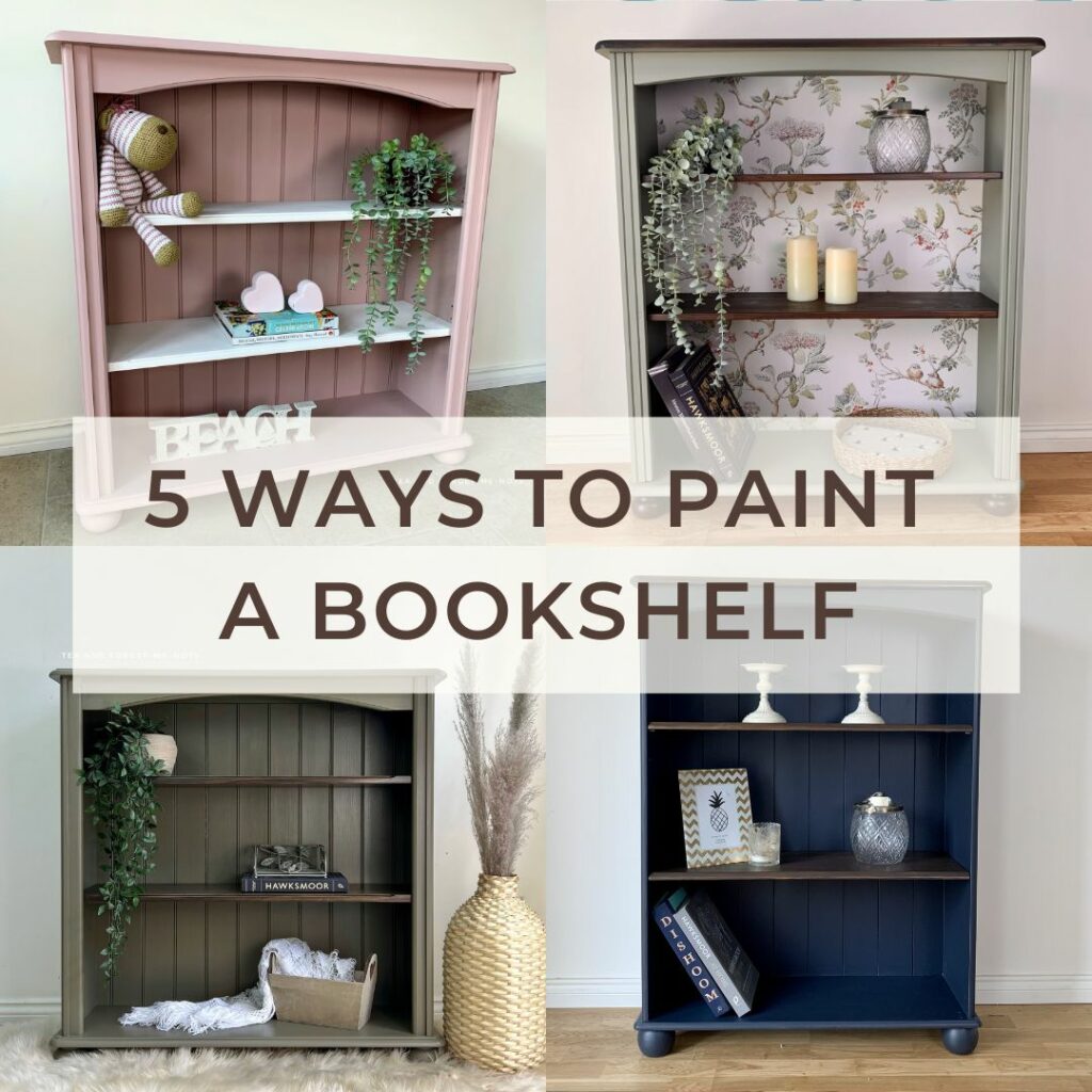 5 unique ways to paint a bookshelf Tea and