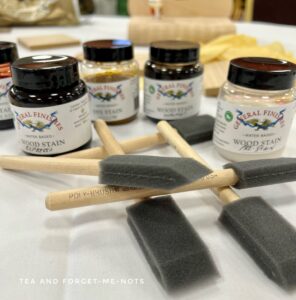 wood stain and pre-stain products to improve furniture painting skills