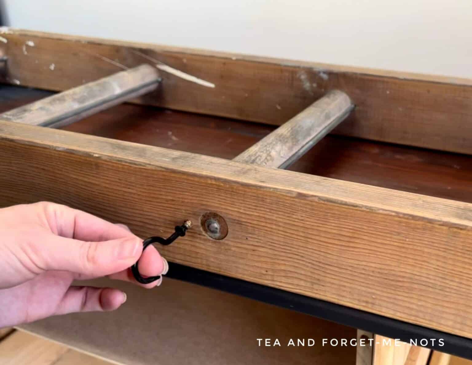 How to Make a DIY Coat Rack With Shelf Repurposed Ladder Tea and