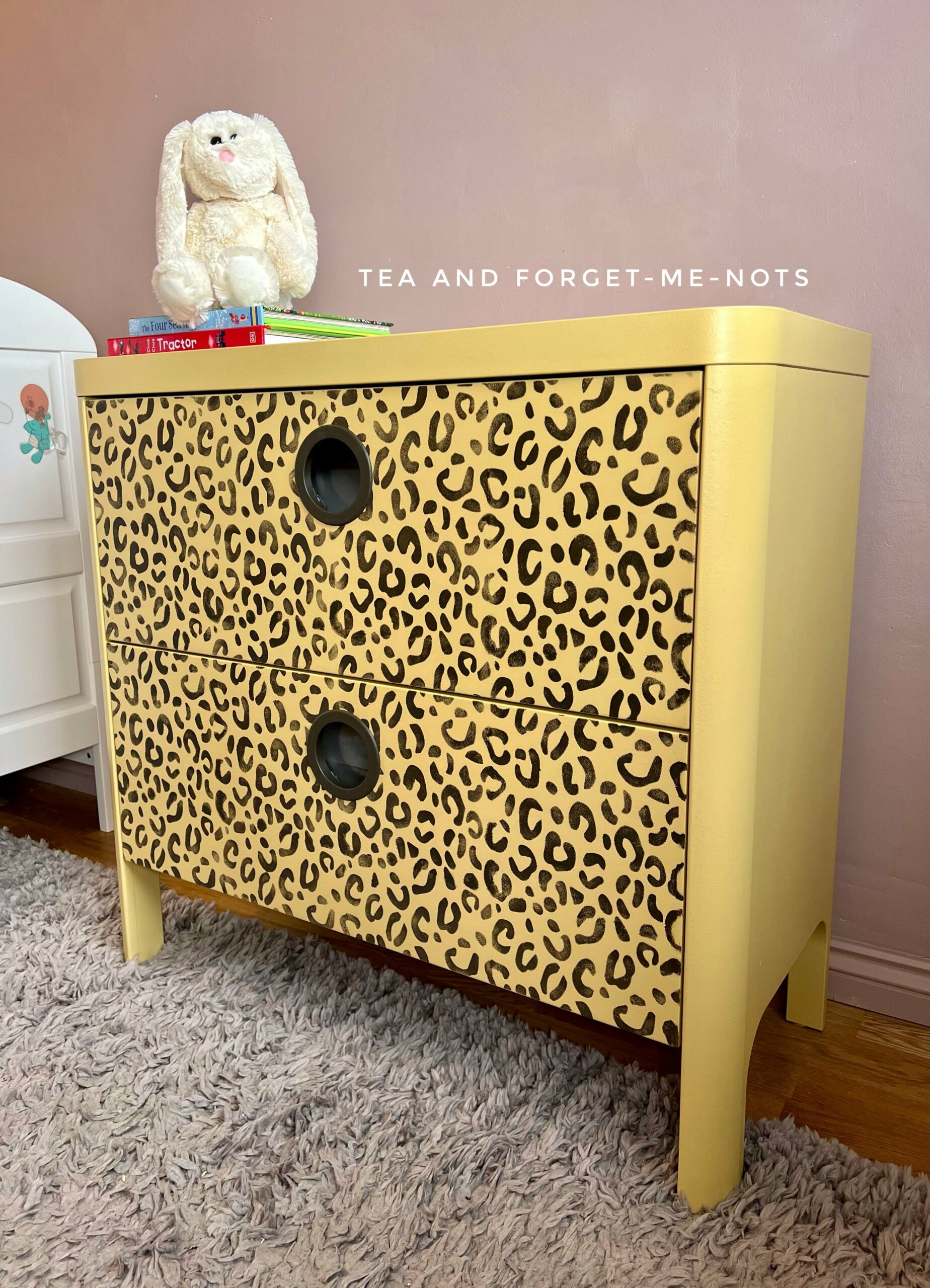 How to paint an IKEA dresser (laminate furniture makeover) Tea and
