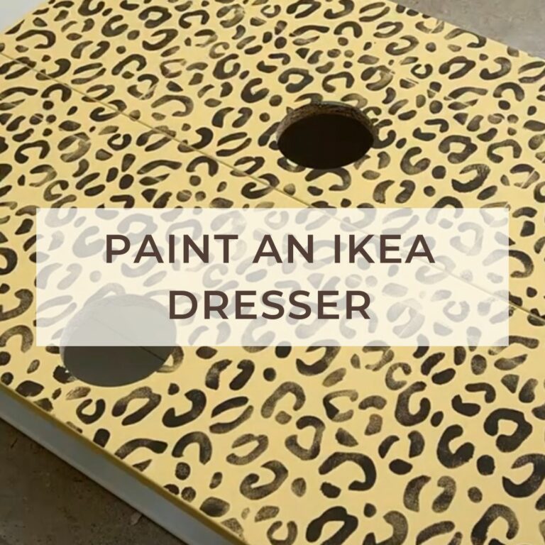 How to paint an IKEA dresser (laminate furniture makeover)