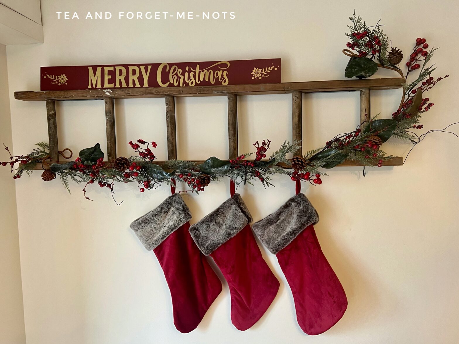 7 Christmas ladder decoration ideas for the festive season Tea and