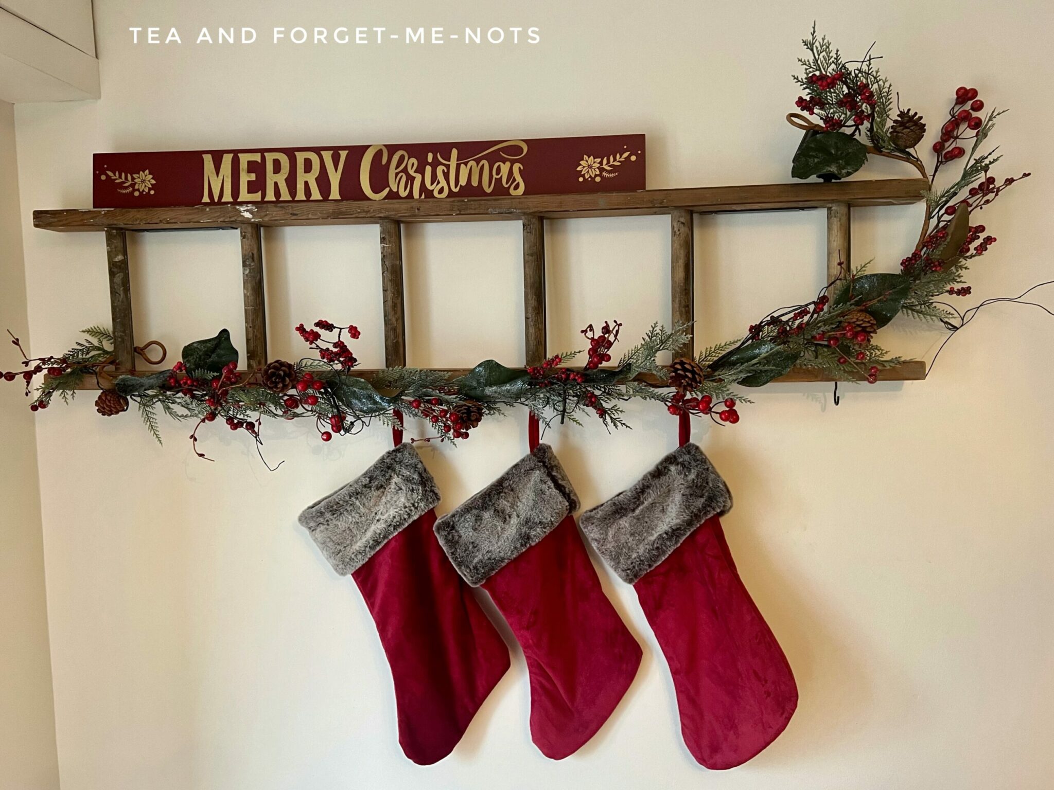 7 Christmas ladder decoration ideas for the festive season Tea and
