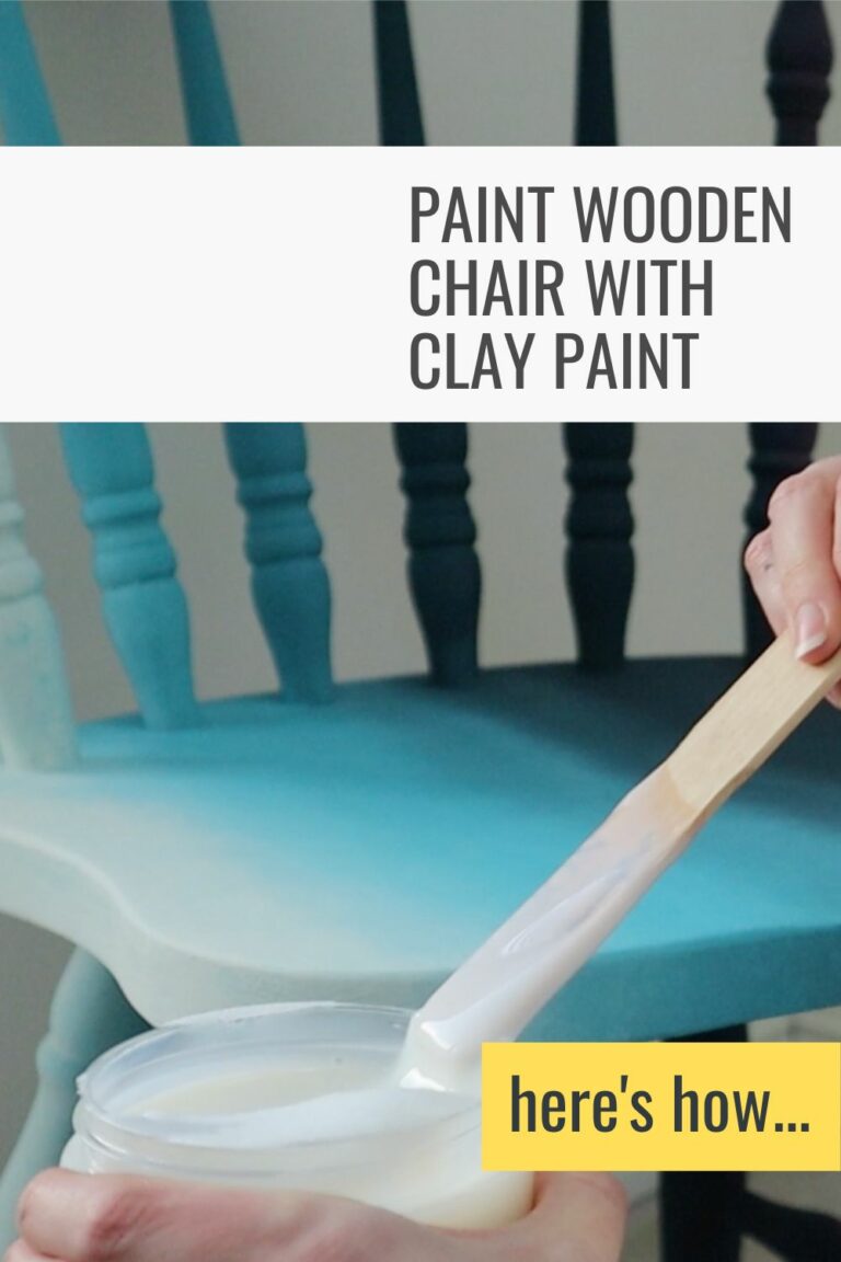 How to Paint Wooden Chairs (blending with clay paint) Tea and