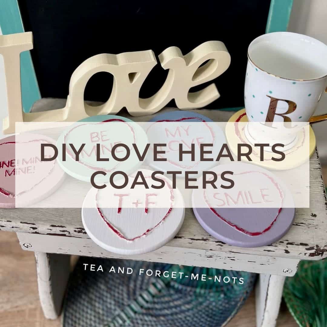 Easy DIY Wood Valentines Gift – Love Hearts Coaster