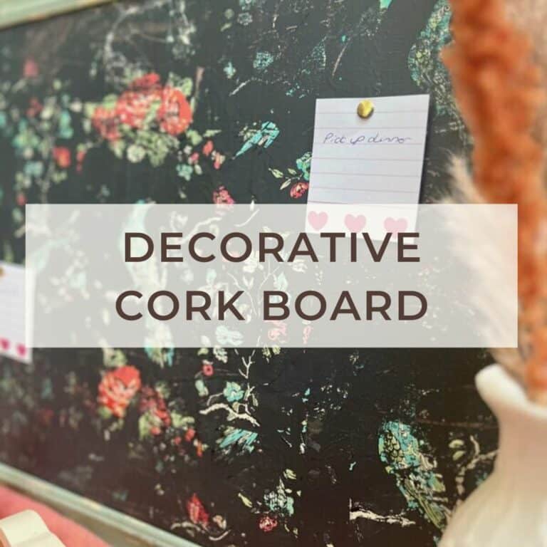 diy decorative cork board post