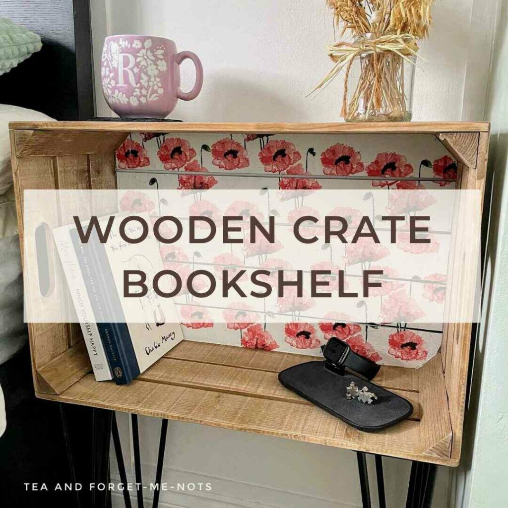 Two Easy DIY Wood Crate Bookshelf Ideas Tea and