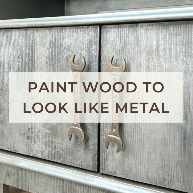 How To Paint Wood To Look Like Metal On Furniture