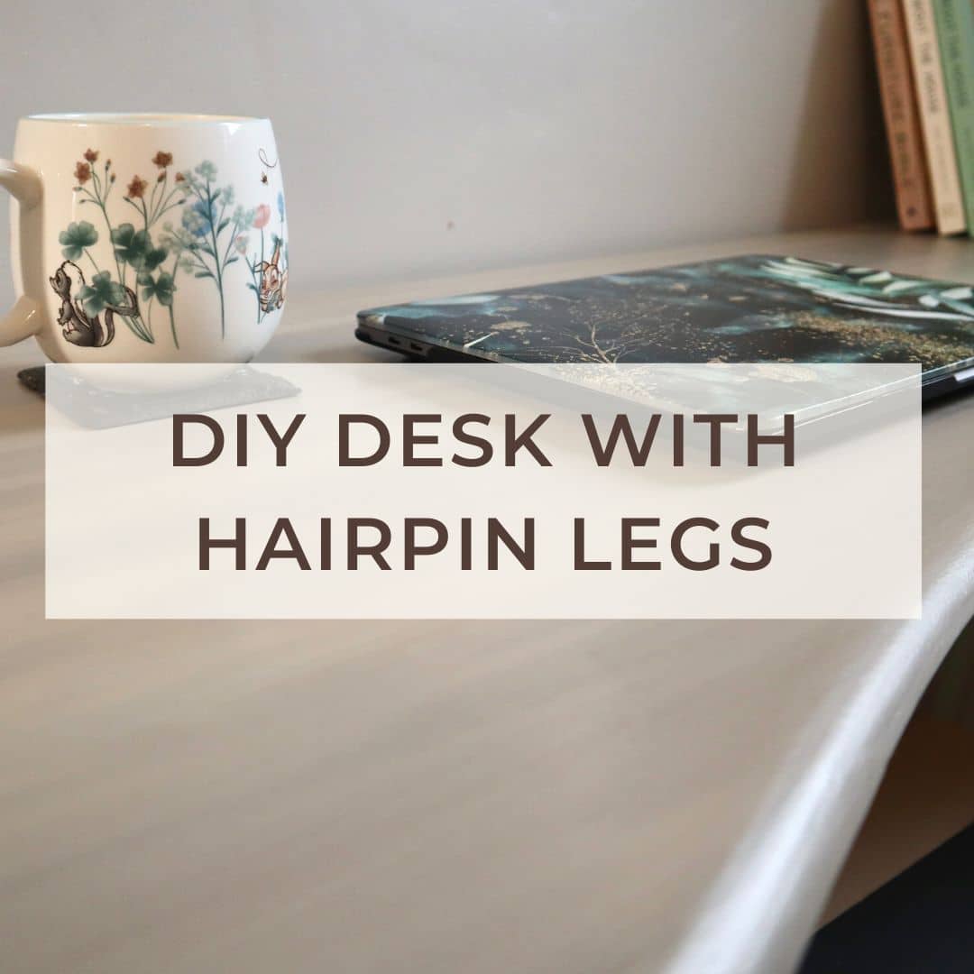 diy desk with hairpin legs