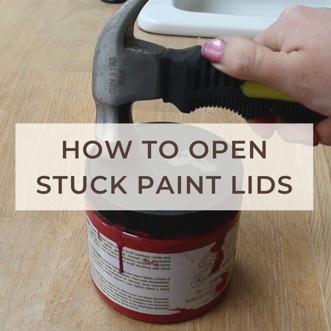 how to open stuck paint lids