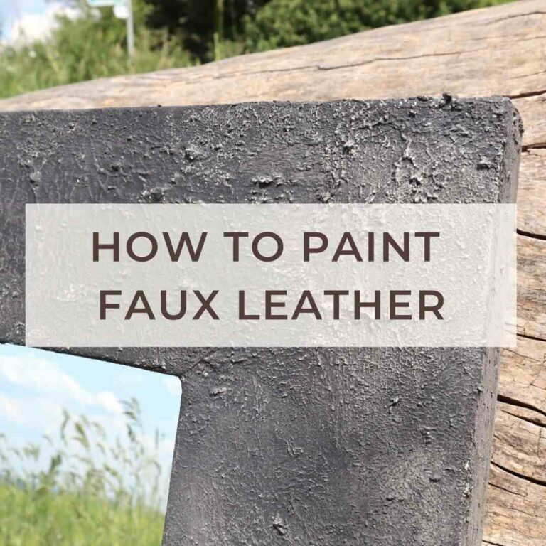 How to Paint Faux Leather Furniture in 4 Easy Steps – Tea and Forget-me ...