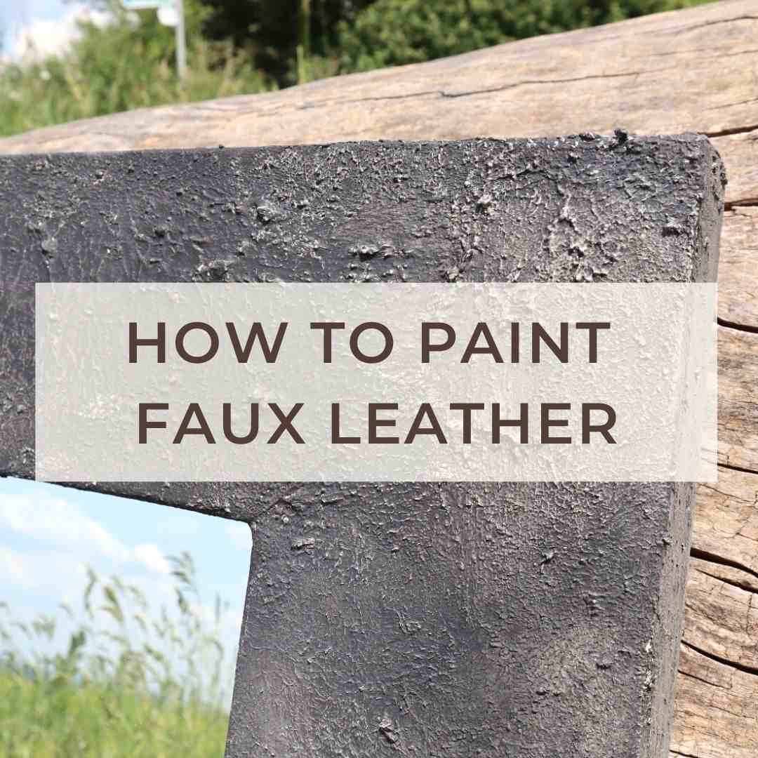 Paint Faux Leather Furniture in 4 Easy Steps