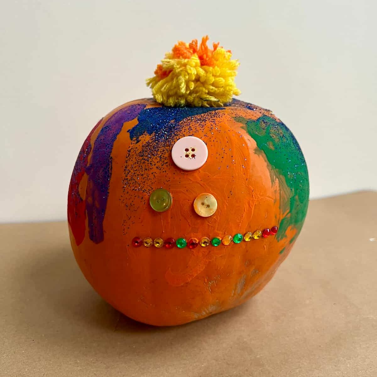 painted pumpkin designs with kids