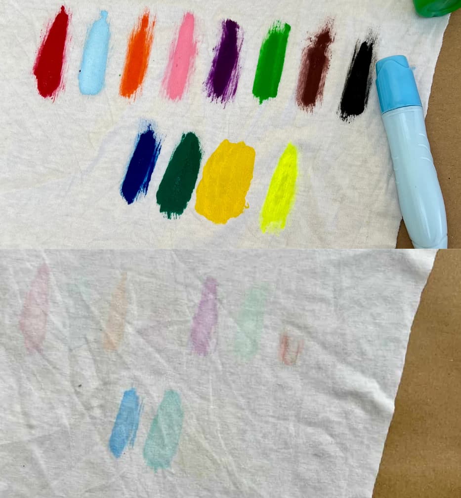 tbc squeezable paint washable test