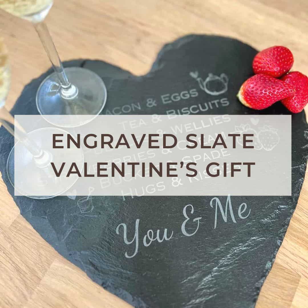 Laser Engraving Slate For DIY Valentine’s Day Gift
