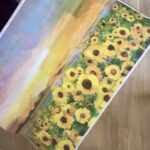 Sunflower Sunset decoupage paper.