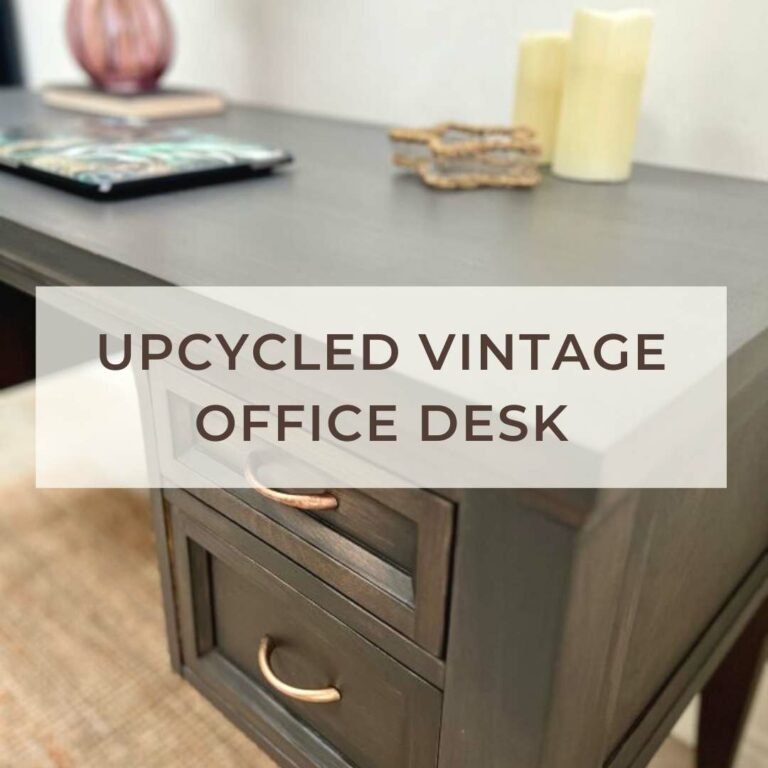 office desk makeover post.