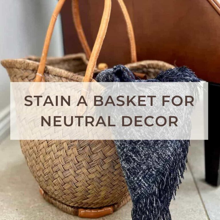 stain a basket cover photo.